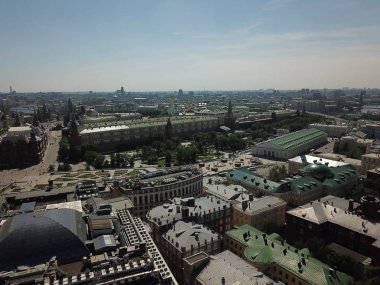 Helikopter panorama şehir kentsel 