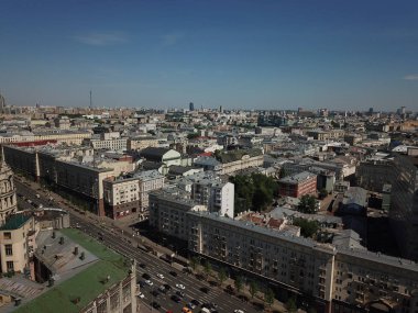 Helikopter panorama şehir kentsel 