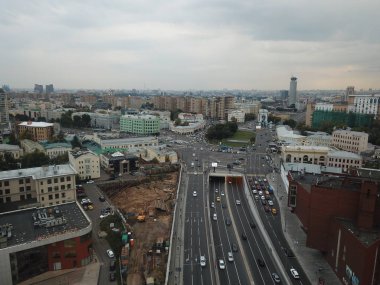 Helikopter panorama şehir kentsel 