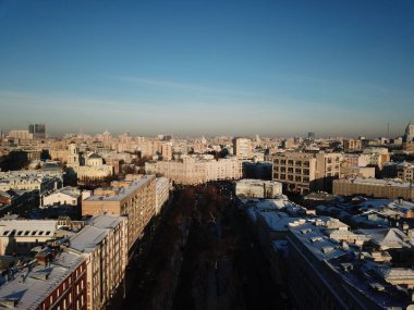 Helikopter panorama şehir kentsel 