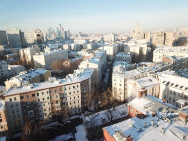 Helikopter panorama Moskova versite