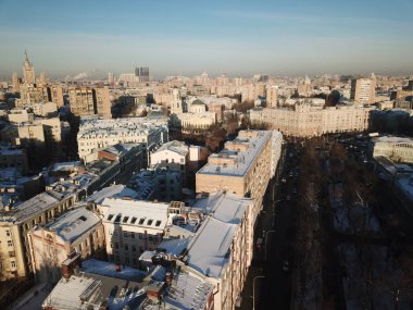 Helikopter panorama Moskova versite