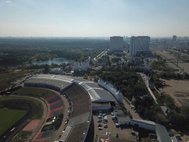 Helikopter panorama Moskova versite