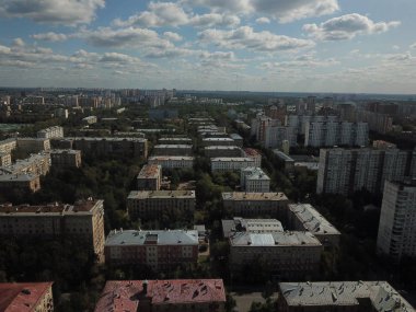 Helikopter panorama Moskova versite