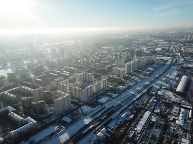 Helikopter panorama Moskova versite