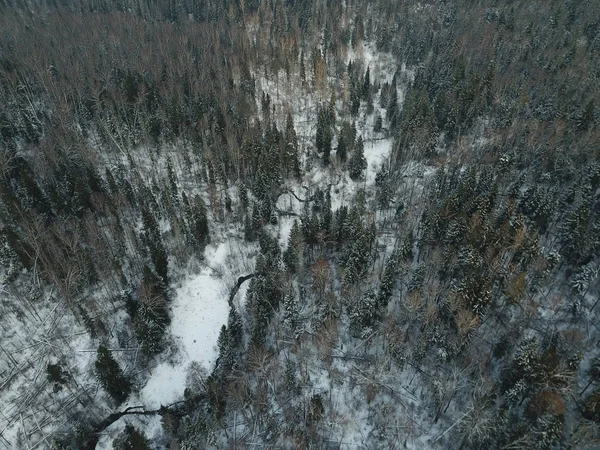 Helikoptéra Městské Budovy Park Panorama Moskvy — Stock fotografie