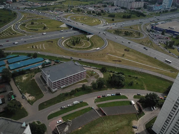 Panorama Moskova helikopter şehir buldings park
