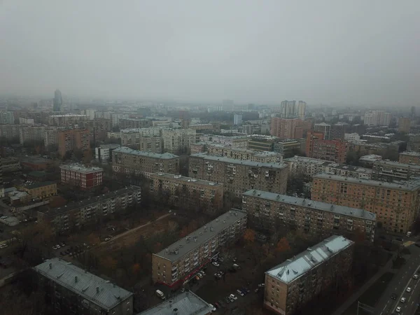 Panorama Moskova helikopter şehir buldings park