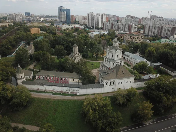 Helikopter panorama şehir kentsel gökyüzü