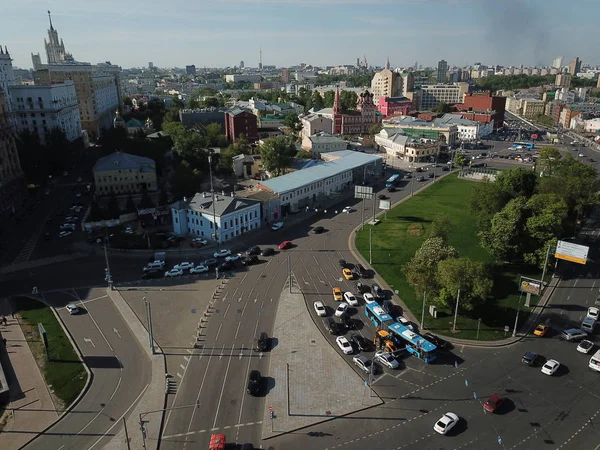 Copter Panorama Städtischer Himmel — Stockfoto