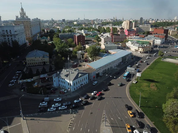 Copter Panorama Stad Stedelijke Hemel — Stockfoto