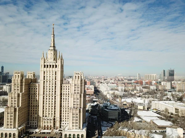 Copter Panorama Universidad Moscú — Foto de Stock