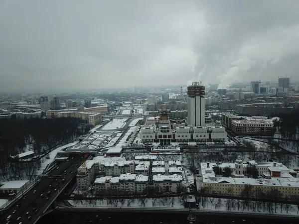 Helikopter panorama Moskova versite