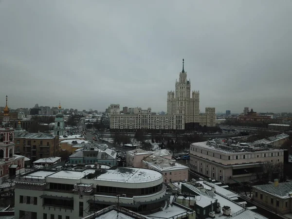 Copter Panorama Moskwy Sity — Zdjęcie stockowe
