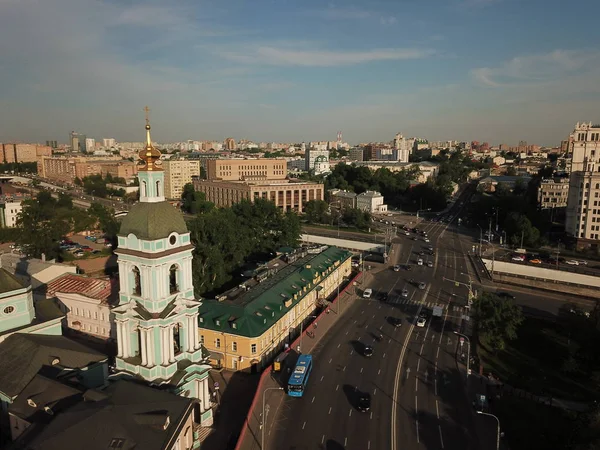 Copter Moskva Stad Panorama — Stockfoto