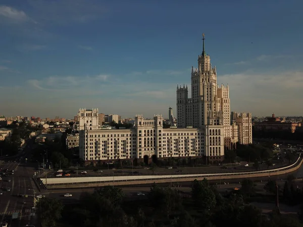 Hubschrauberpanorama Moskau — Stockfoto