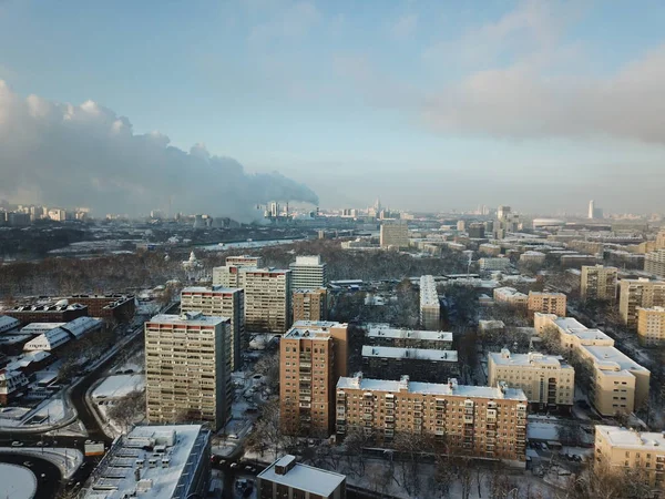 Москва Сіті Панорама Вертоліт — стокове фото