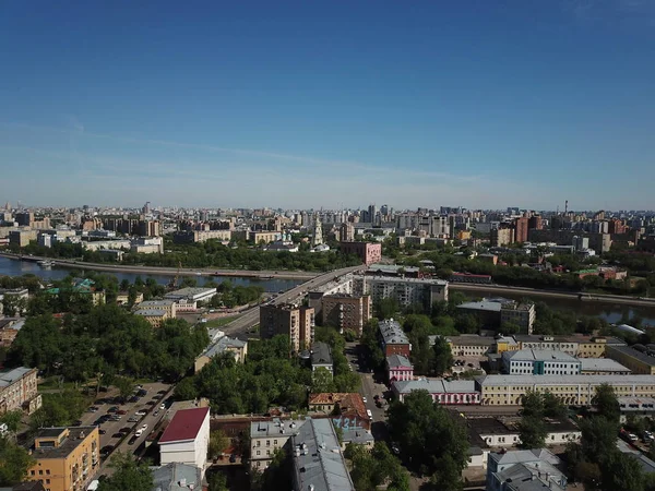 Москва Сіті Панорама Вертоліт — стокове фото