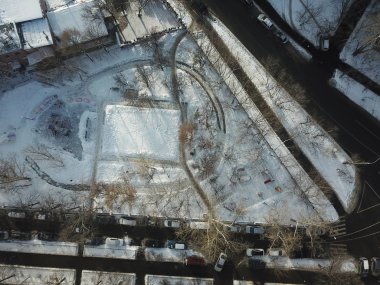 Moskova versite görünümü panorama helikopter