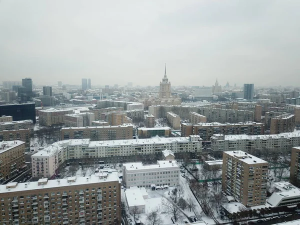 Moskova versite görünümü panorama helikopter