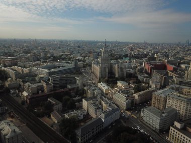 Moskova versite görünümü panorama helikopter