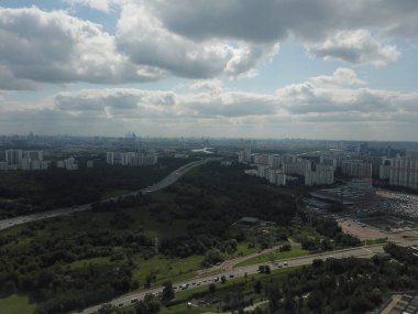 Moskova versite görünümü panorama helikopter