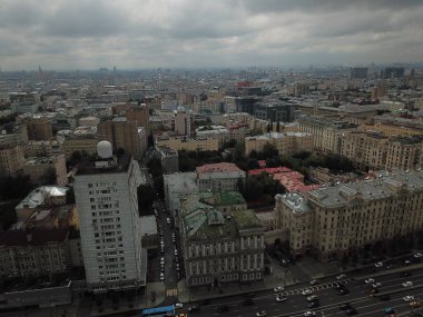 Versite panorama Moskova gökyüzü görünümü
