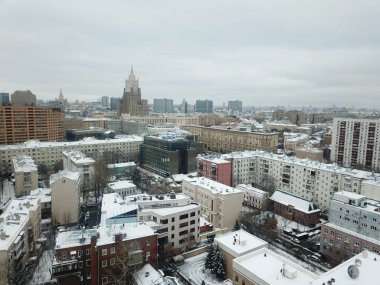 Versite panorama Moskova gökyüzü görünümü
