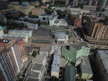 Helikopter panorama gökyüzü görüntülemek Moskova