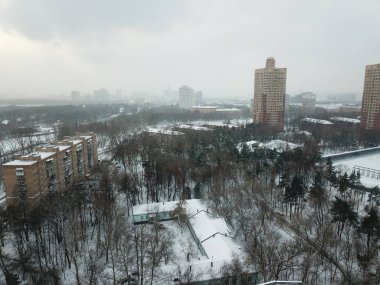 Versite panorama Moskova gökyüzü görünümü