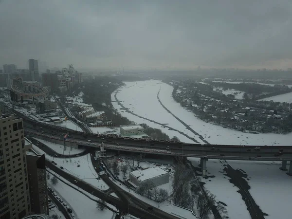 Москва Сіті Подання Панорама Вертоліт — стокове фото