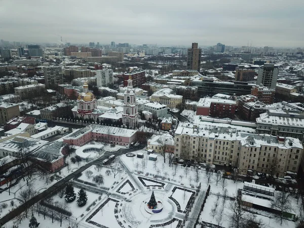 Moskova versite görünümü panorama helikopter