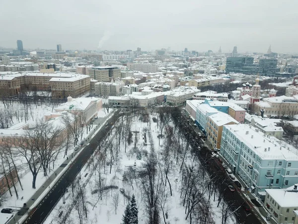 Moskwy Sity Widok Panorama Copter — Zdjęcie stockowe