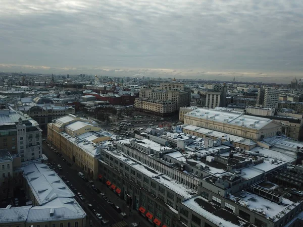 Copter Panorama Photo Sity — Stock Photo, Image