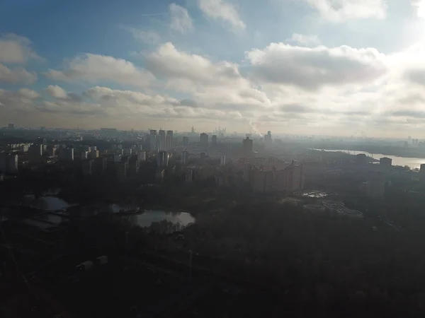 Mångfald Panorama Moskva Sky View — Stockfoto