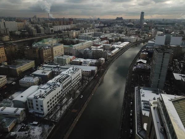 Панорама Міста Московський Вид Небо — стокове фото