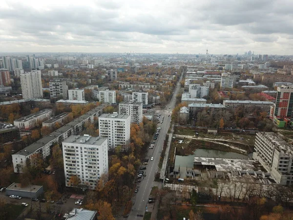 Panorama Richting Moskou Lucht Uitzicht — Stockfoto