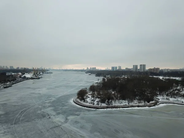 Moskova panorama helikopter gökyüzü görünümü