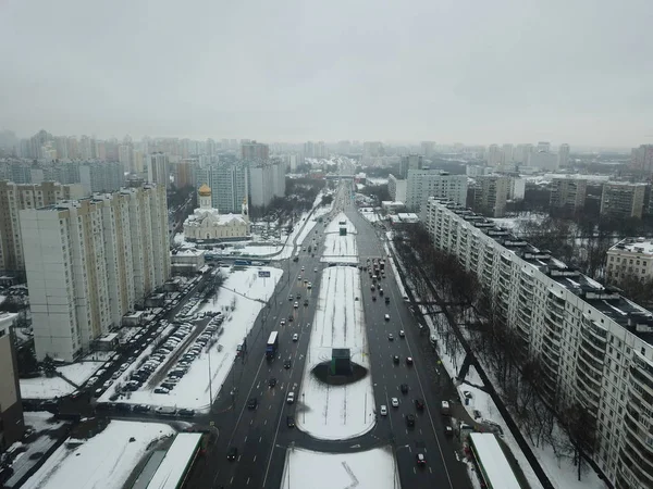 Панорамный Вид Москву — стоковое фото