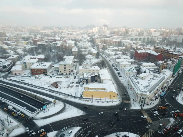 Copter Panorama Sky View Moscow — Stock Photo, Image