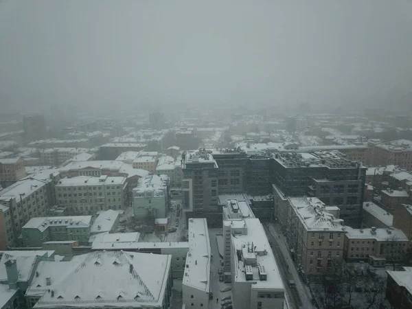 Copter Panorama Céu Vista Moscow — Fotografia de Stock