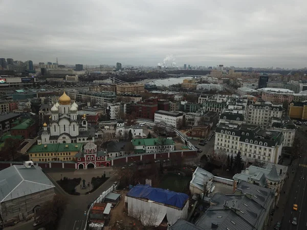 Copter Panorama Sky View Moscow — Stock Photo, Image