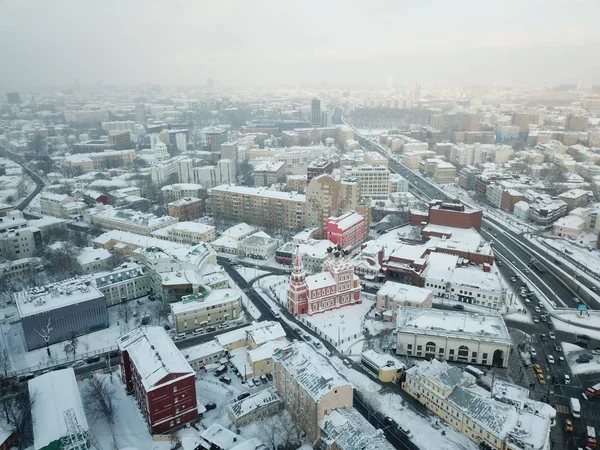 Copter Panorama Sky View Moscow — Stock Photo, Image