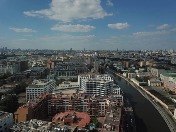 Copter Niebo Panorama Zobacz Moskwa — Zdjęcie stockowe