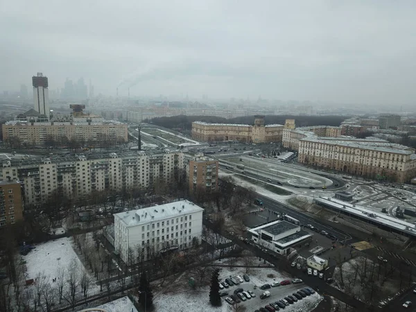 Sity Panorama Moscow Céu Vista — Fotografia de Stock