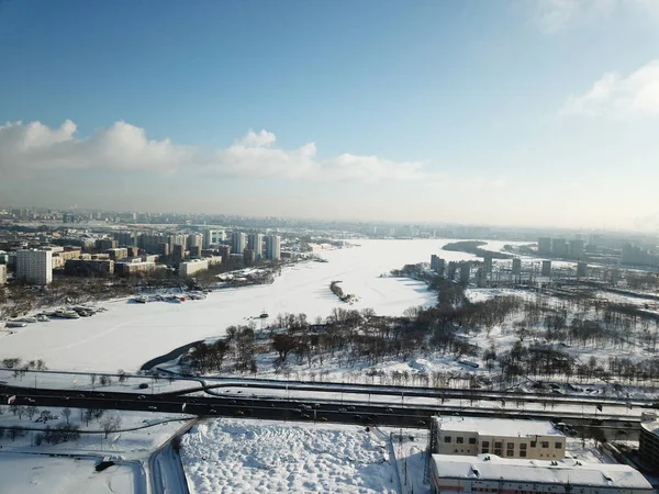 Панорама Міста Московський Вид Небо — стокове фото