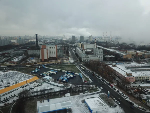 Sity Panorama Moscow Céu Vista — Fotografia de Stock