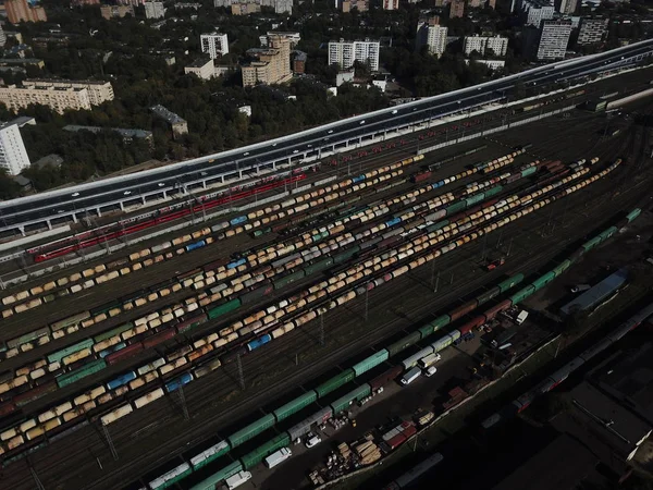 Helikopter Moskova versite görünümü panorama