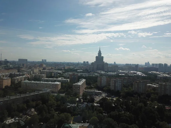 Copter Mångfald Moskva Panorama — Stockfoto