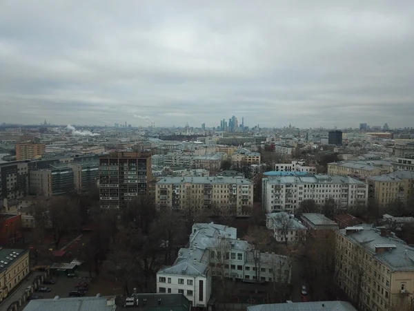 Copter Sity View Panorama Moscou — Fotografia de Stock